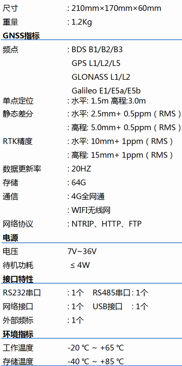 北斗高精度接收機T805